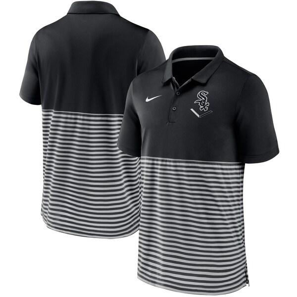NIKE（ナイキ） ホワイトソックス ポロシャツ ブラック グレー メンズ 