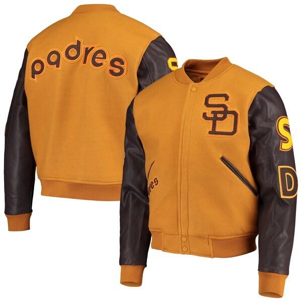 MLB パドレス スタジャン Varsity Logo ジャケット フルジップ MLB パドレス スタジャン Varsity Logo ジャケット フルジップ