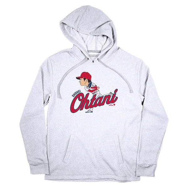 海外限定版】MLB 大谷翔平 エンゼルス パーカー Caricature フーディー