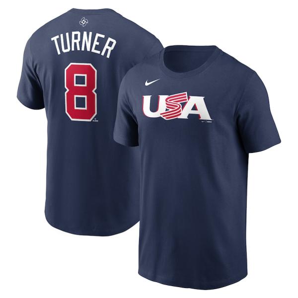 NIKE（ナイキ） WBC トレイ・ターナー アメリカ代表 USA Tシャツ 2023