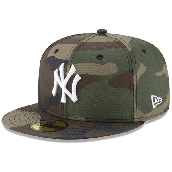 MLB ヤンキース キャップ Basic 59FIFTY Fitted Hat ニューエラ/New Era ウッドランドカモ
