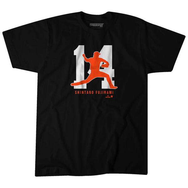 海外限定版】MLB 藤浪晋太郎 オリオールズ Tシャツ 14 NUMBER