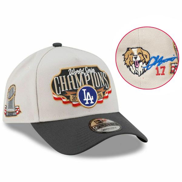 【カスタム新品未使用】ニューエラ ドジャース champion cap デコピン NEW ERA（ニューエラ） MLB 大谷翔平 ドジャース キャップ デコピン