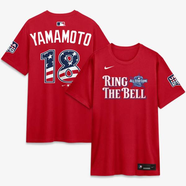 MLB 山本由伸 ナ・リーグ Tシャツ オールスターゲーム2026 ネーム＆ナンバー ナイキ/Nike レッド