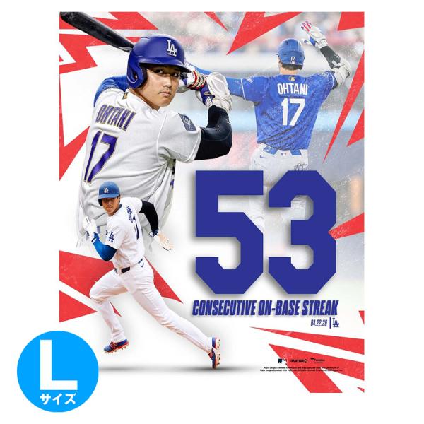 MLB 大谷翔平 ドジャース フォト ポスター 2025・2026 シーズン 53試合連続出塁 Collage Photograph Fanatics