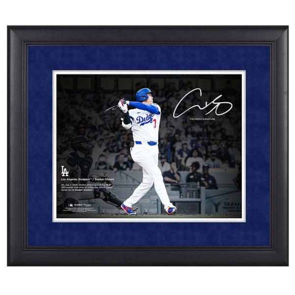 MLB 大谷翔平 ドジャース フォトフレーム 通算300号HR 達成記念 ホームラン Framed 11 x 14 Photograph Fanatics