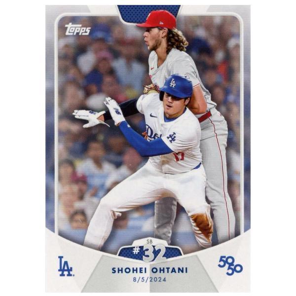 MLB 大谷翔平 ドジャース トレーディングカード トレカ 【50/50達成】2024 50/50 Box Retail Pack SB #32 Toops 盗塁