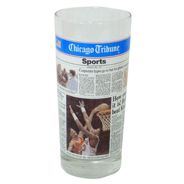 ■サイズ：▼約直径6.3cm×高さ16.3cm■素材：ガラス製■ブランド：Chicago Tribune■生産国：ー・商品は状態やサイズに差が生じる場合がございます。またデッドストック品は若干の汚れや経年劣化がある場合がございます。予めご了...