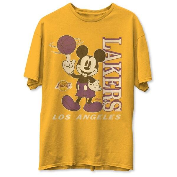 レイカーズ Tシャツ Tシャツ メンズ 半袖 Nba Junk Food ゴールド ミッキーマウス ディズニー Nba 1224mmt08 Mlb Nba Nflグッズ Selection 通販 Yahoo ショッピング