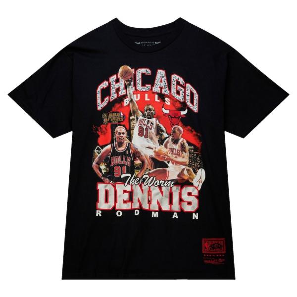 デニスロッドマン シカゴブルズ Tシャツ NBA ミッチェルアンドネス Mitchell&Ness（ミッチェルアンドネス） NBA デニス・ロッドマン