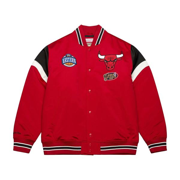 NBA シカゴ・ブルズ ジャケット Heavyweight Satin Jacket ミッチェル＆ネ...