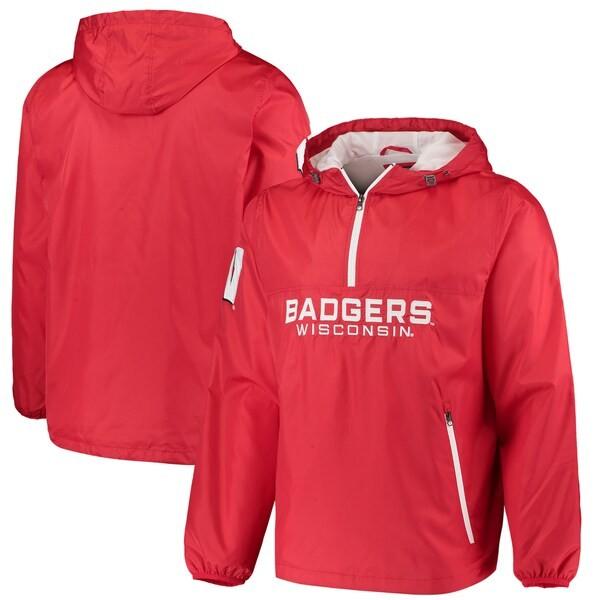Ncaa バジャーズ ジャケット アウター Base Runner Half Zip Hoodie Jacket G Iii レッド Www Rinconnazari Org Ar