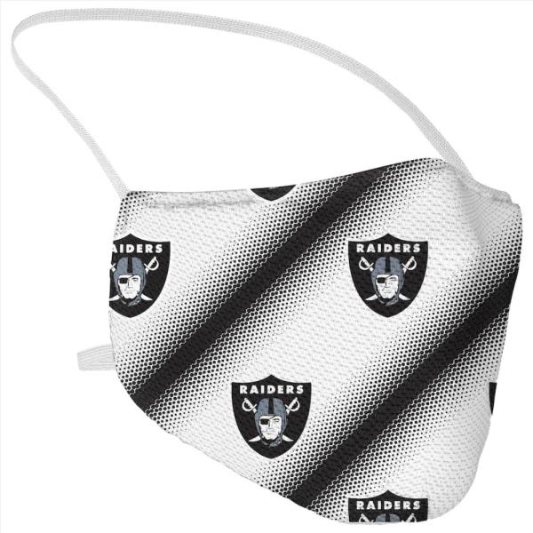 NFL レイダース マスク ファッションマスク Adult Team Logo Face Covering Stripe nfl