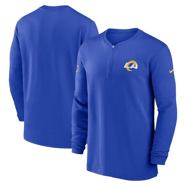 NFL ラムズ ジャケット 2023 サイドライン Performance Long Sleeve Quarter-Zip Top ナイキ/Nike ロイヤル