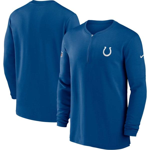 NFL コルツ ジャケット 2023 サイドライン Performance Long Sleeve Quarter-Zip Top ナイキ/Nike ロイヤル