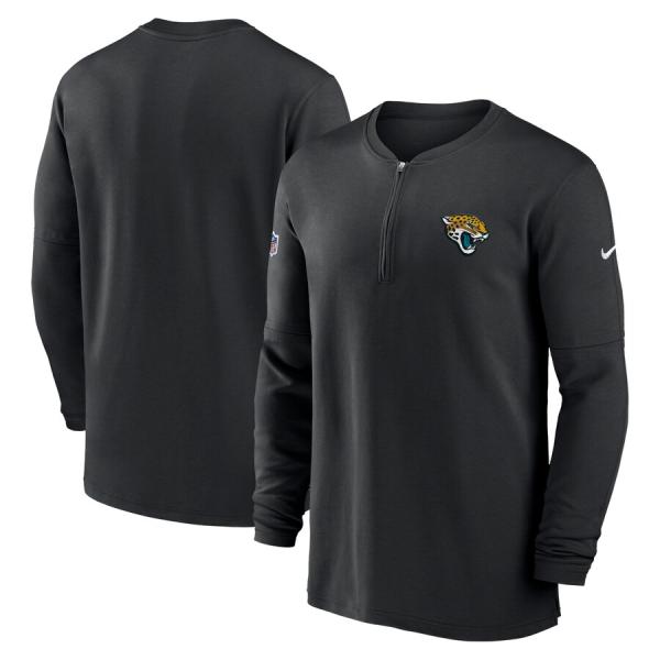 NFL ジャガーズ ジャケット 2023 サイドライン Performance Long Sleeve Quarter-Zip Top ナイキ/Nike ブラック