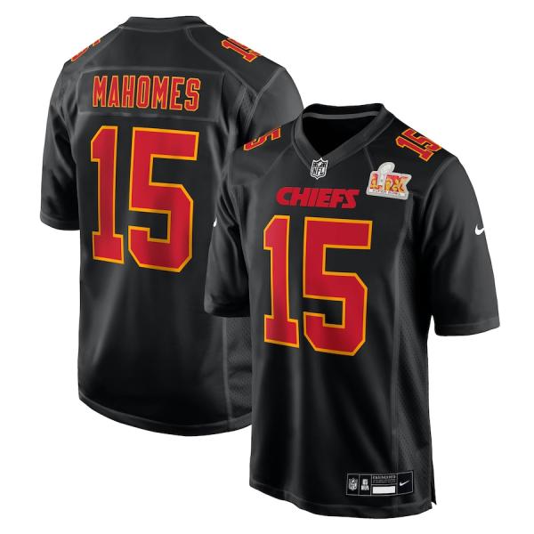 NFL パトリック・マホームズ チーフス ユニフォーム 第59回スーパーボウル 進出 Fashion Game Jersey ナイキ/Nike Carbon Black