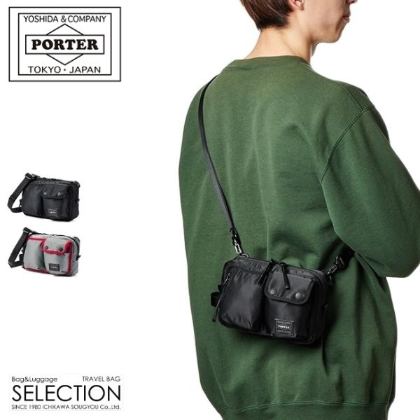 【美品】PORTER 吉田鞄　ショルダーバッグ　メンズ　レディース FORCE（PORTER） 吉田カバン ポーター PORTER ショルダーポーチ
