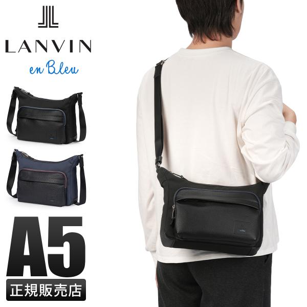 商品レビューで+5%｜ランバンオンブルー ピケ ショルダーバッグ 撥水 防水 日本製 ブランド メンズ LANVIN en Bleu 526112 LANVIN en Bleu 最大51% 1/11限定 ランバンオンブルー ピケ ショルダー