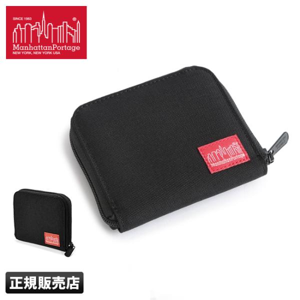 マンハッタンポーテージ 財布 二つ折り財布 ミニ財布 メンズ レディース 薄型 スリム ラウンドファスナー Manhattan Portage MP1037