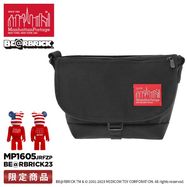 最大52% 9/14まで マンハッタンポーテージ ベアブリック メッセンジャーバッグ ショルダーバッグ メンズ Manhattan Portage MP1605JRFZPBE@RBRICK23 在庫限り