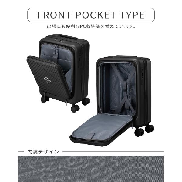 �ő�49% 10/25���� �A�����J���c�[���X�^�[ ���F���b�N�X �X�[�c�P�[�X �@���������� S�T�C�Y 36L/43L �t�����g�I�[�v�� �g�� UN8-001 3�N�ۏ� trpp ���i�摜4
