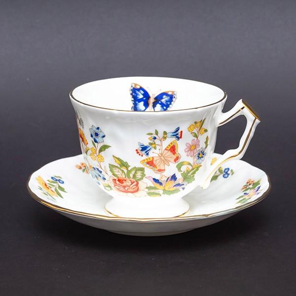 【AYNSLEY】エインズレイ　コテージガーデンティーカップ&ソーサーセット エインズレイ コテージガーデン ティーカップ＆ソーサー