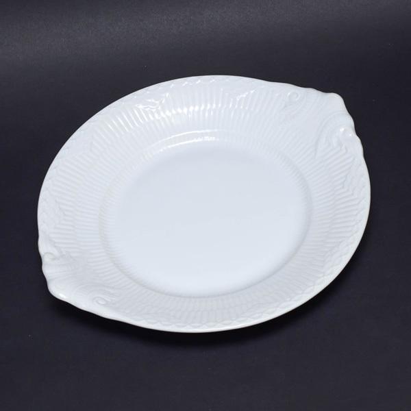 ロイヤルコペンハーゲン　ホワイトフルーテッド　ハーフレース　バタープレート　2個 ホワイトフルーテッド ロイヤル・コペンハーゲン ホワイトフルーテッド