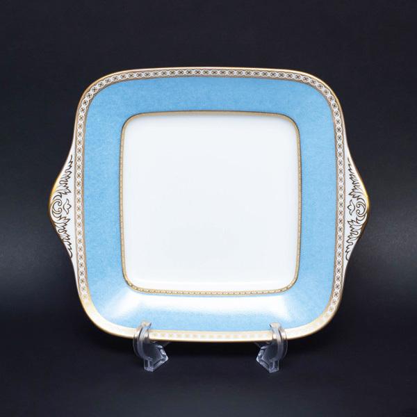 ウェッジウッドユーランダーパウダーペールブルーB&Bプレート