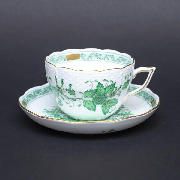 ヘレンド　インドの華　トライアングルプレート ヘレンドインドの華トライアングルプレート