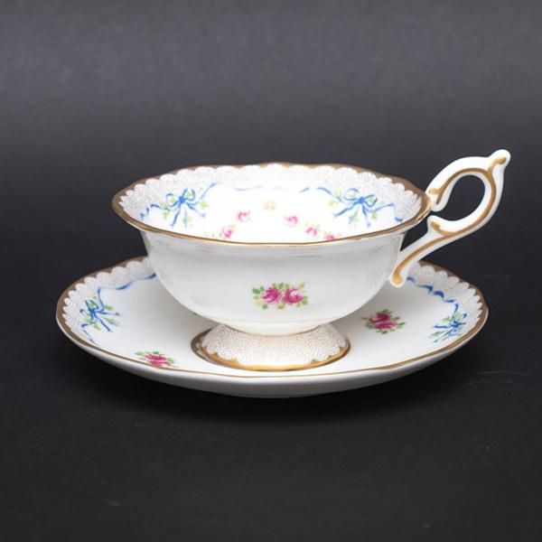 ウェッジウッド ハーレクインコレクション リボン＆ローズ ティー