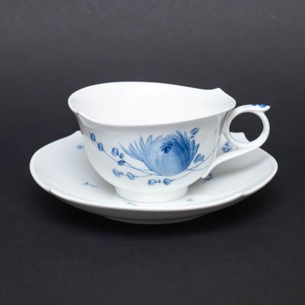 青い花  ティーカップソーサー　614701 4枚目
