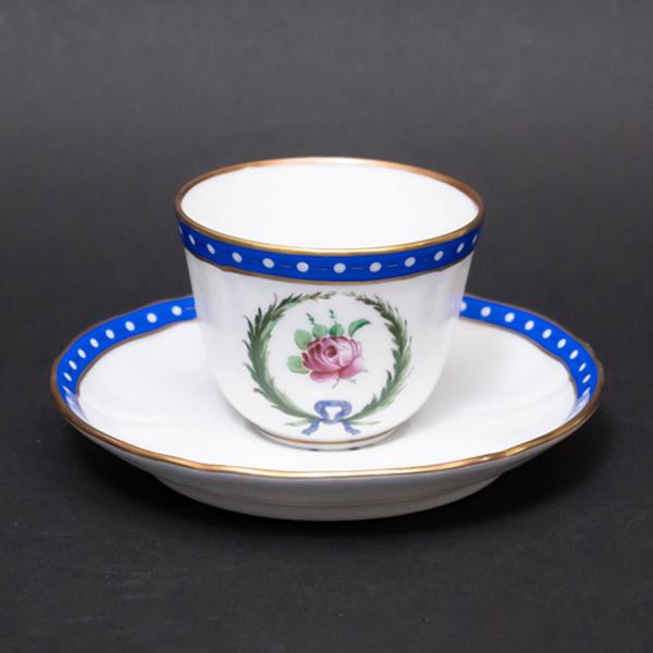 リチャード・ジノリ ベネチアンローズ デミタスカップ＆ソーサー  
