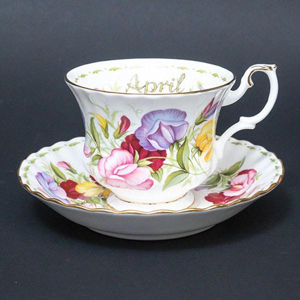 【美品】ロイヤルアルバート★フラワーオブマンス★4月　プレート6枚 Royal Albert ロイヤル・アルバート フラワー・オブ・ザ・マンス（4月