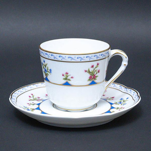 ベルナルド シャトーブリアン（ブルー） デミタスカップ＆ソーサー