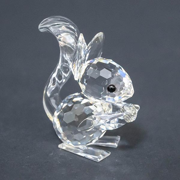 【美品】Swarovski クリスタル　リス SWAROVSKI（スワロフスキー） クリスタル フィギュア Idyllia リスと