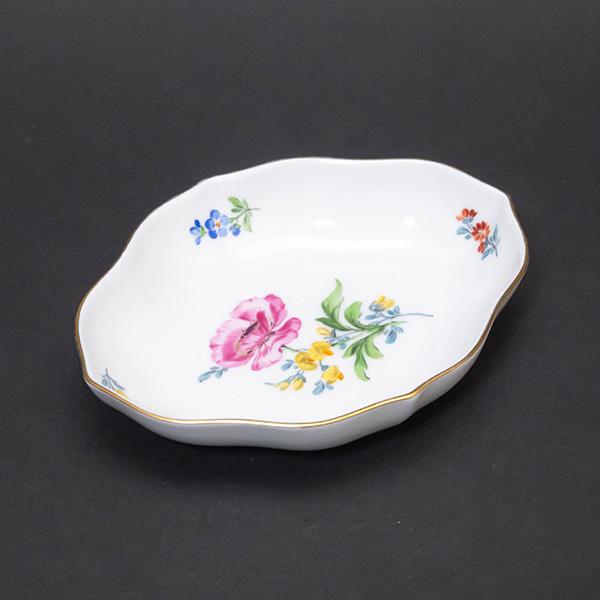 散らし小花 スモール　ディッシュ 　小皿 マイセン 散らし小花 小皿