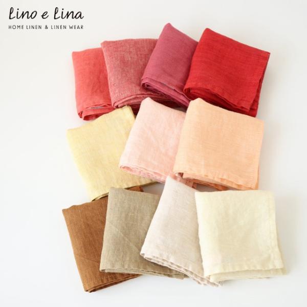 Lino e Lina （リーノ・エ・リーナ） ソルベ・ハンカチ 暖色系