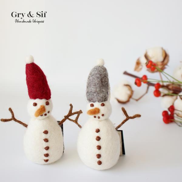 Gry＆Sif グライアンドシフ オーナメント スノーマン ハット フェルト