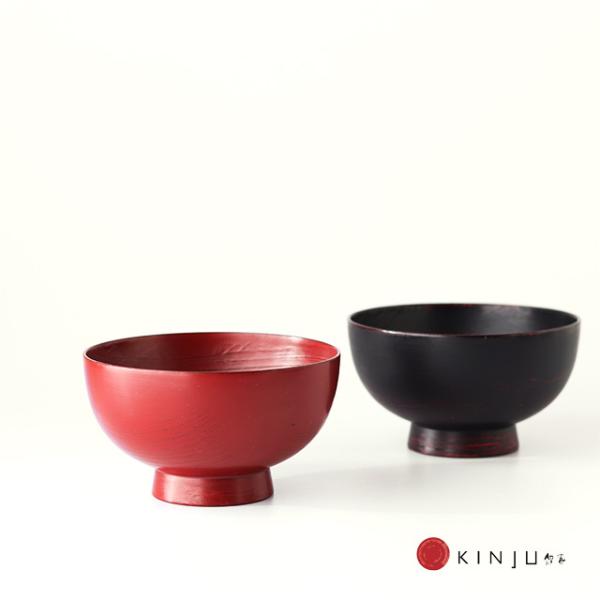 【未使用】越前漆器 五代目錦壽 山岸厚夫作 荒挽汁椀2客 根来/曙 雑煮椀 漆器 selectpenguin_kt-kij006