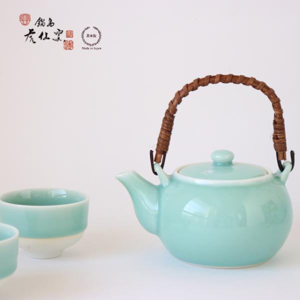 鍋島虎仙窯 鍋島青磁 土瓶 : 雑貨のお店セレクト・ペンギン - 通販