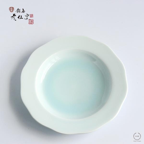 鍋島虎仙窯 青白磁スープ皿 小 21cm 伊万里焼 : 雑貨のお店セレクト