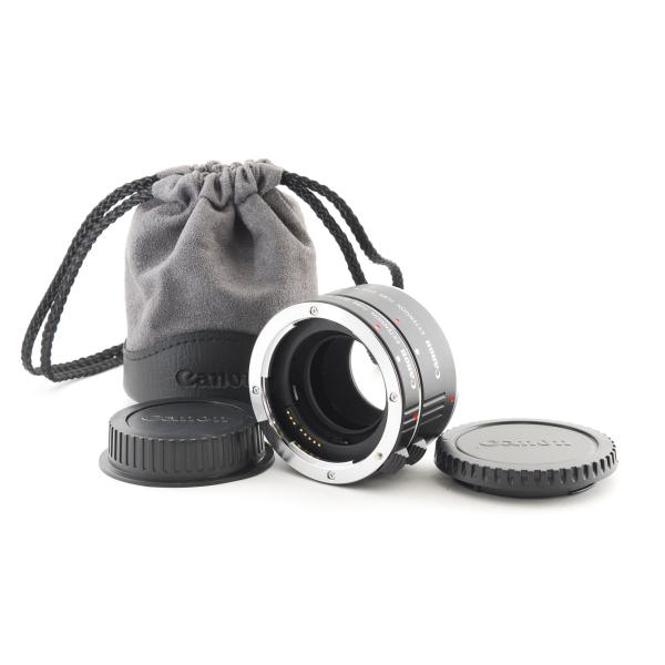 Canon EXTENSION TUBE EF12 II + EF25 II エクステンションチューブ 2個セット [美品] ポーチ付き