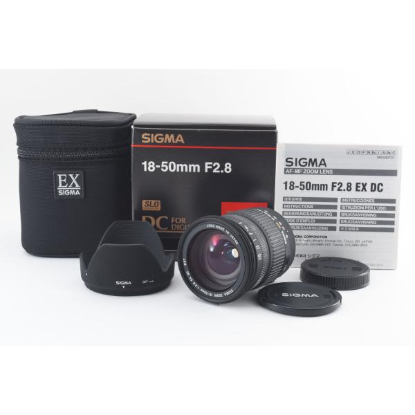 Sigma 18-50mm F/2.8 EX DC Canon EFマウント [美品] レンズフード...