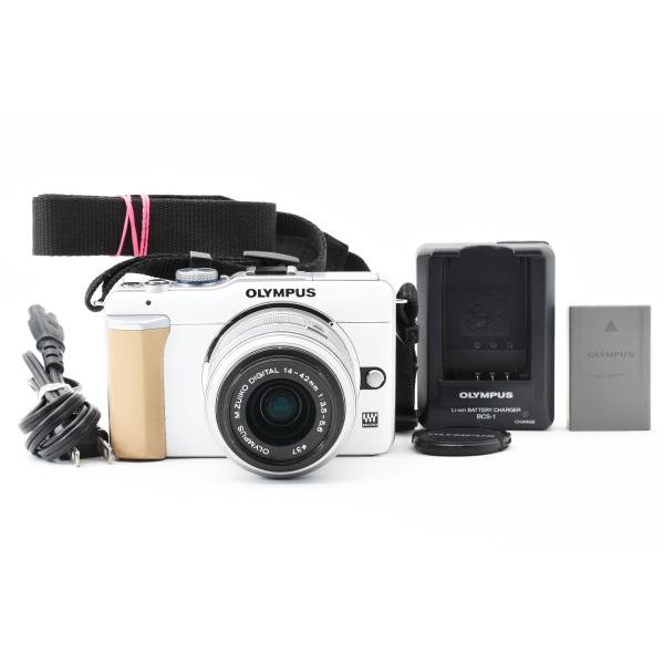 オリンパス Olympus PEN E-PL1 ホワイト 1230万画素 + M. Zuiko オリンパス Olympus PEN E-PL1 ホワイト 1230万画素 + M. Zuiko