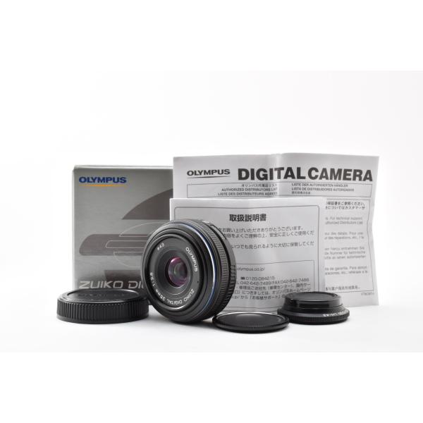 Olympus Zuiko Digital 25mm f/2.8 フォーサーズマウント パンケーキレンズ [美品] 元箱 LH-43 レンズフード 前後キャップ 取扱説明書付き