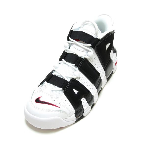 nike air uptempo white red