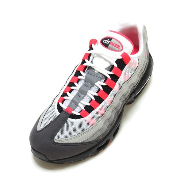 NIKE AIR MAX 95 OG WHITE/SOLAR RED-GRANITE-DUST AT2865-100 ( ナイキ エアマックス95  ソーラーレッド 2018年 復刻版 グレー )