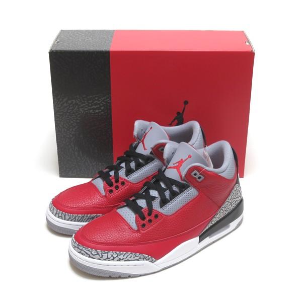 28センチNIKE AIR JORDAN 3 RETRO ファイアーレッド AIR JORDAN 3 RETRO SE FIRE RED CEMENT GREY ( エアジョーダン レトロ