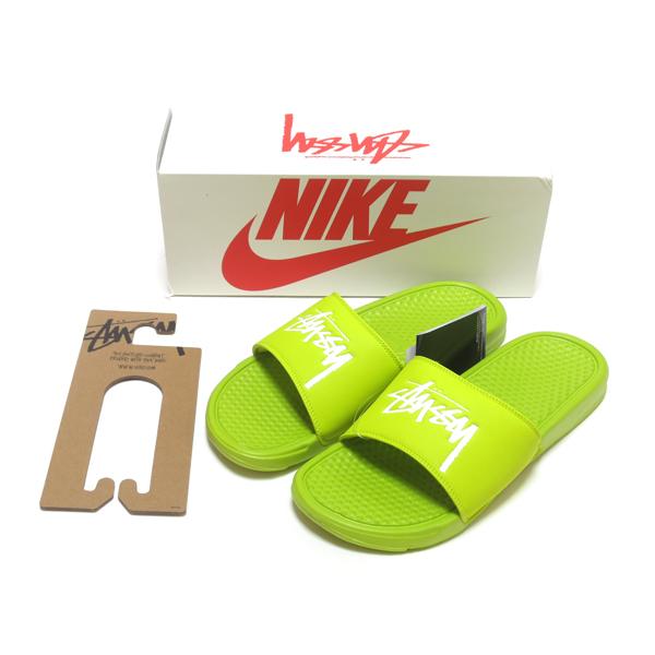 専門店では28cm STUSSY NIKE BENASSI 白 ベナッシ ホワイト サンダル